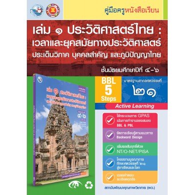 คู่มือครู หนังสือเรียนประวัติศาสตร์ไทย ม.4-6 